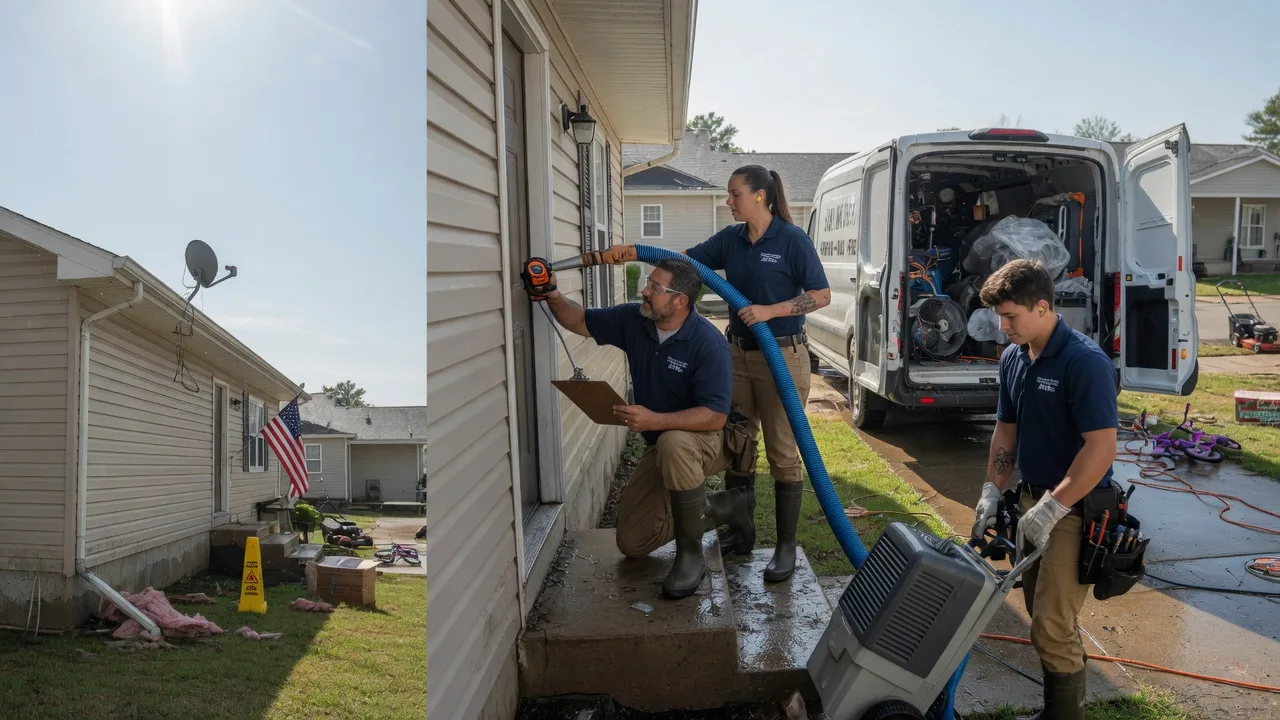 Ceiling Water Damage Restoration in Roodhouse, IL near me